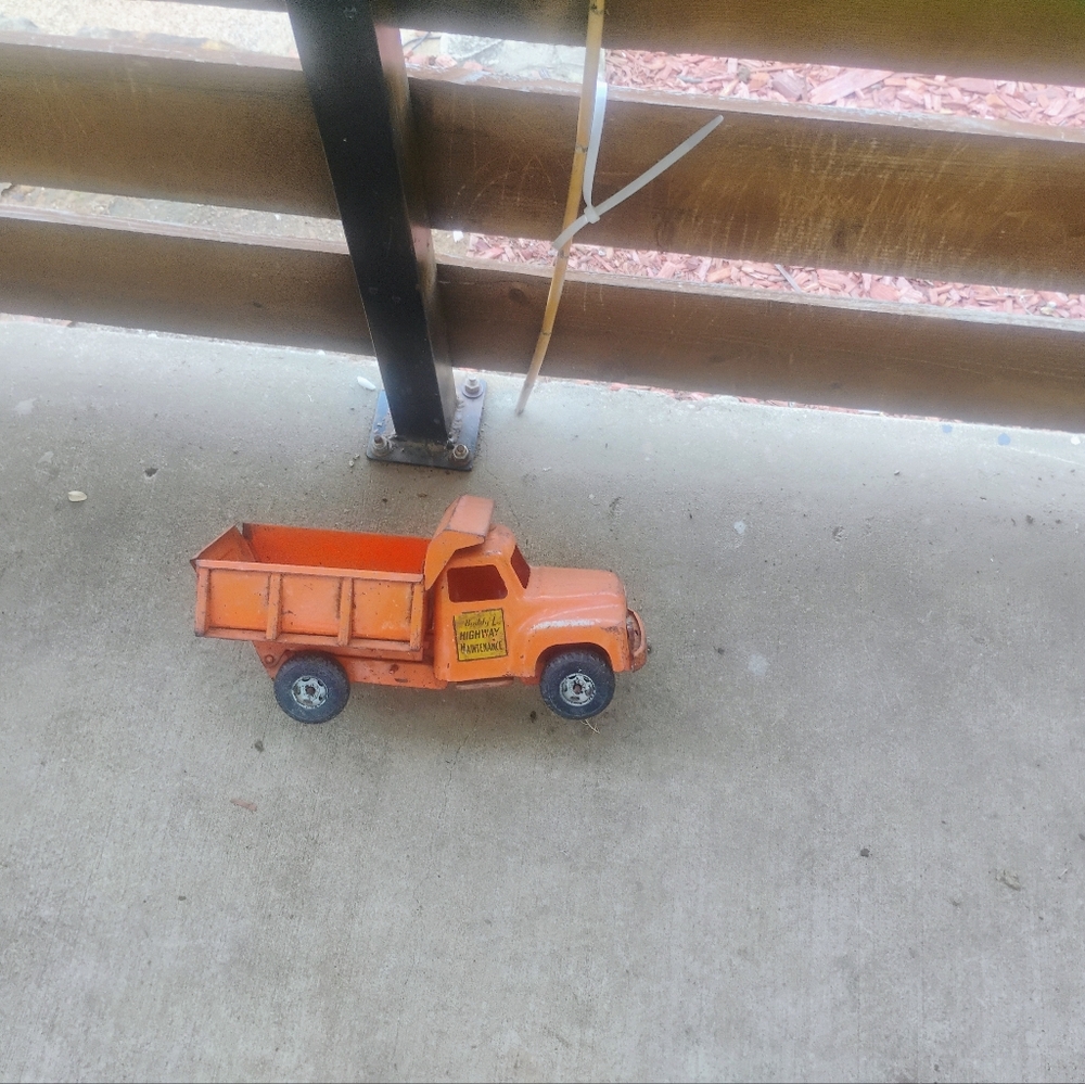 Orange Toy Dump Truck